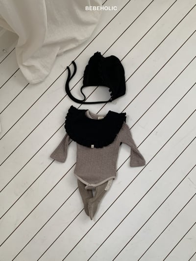 Bebe holic30｜(3m-18m) 鈕扣坑條包屁衣16