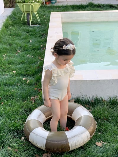 JE29｜(73-130cm) 蕾絲花邊防曬50+泳衣-無袖14