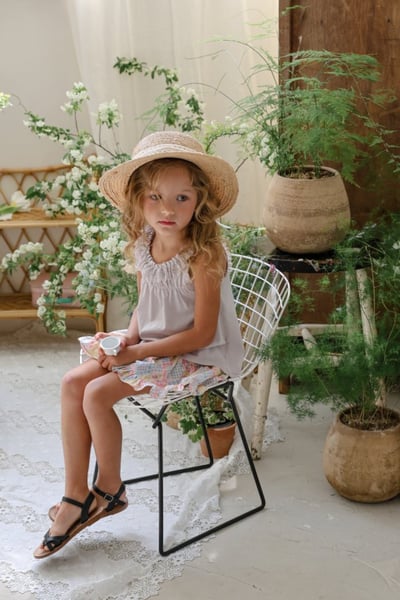 FLO26｜(75-140) 蕾絲胸皺背心16