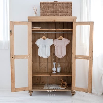 M-KIDS34｜(65-80cm) 玫瑰緞帶包屁衣12