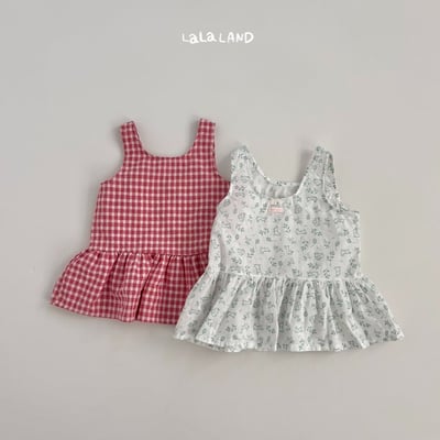 lala land47｜(75-120cm) 2色格紋/印花洋裝20