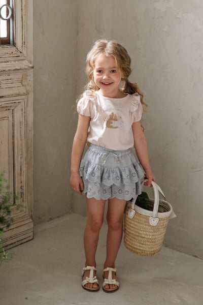 FLO12｜(75-140) 兔兔公主袖上衣8