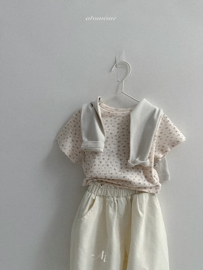 Atomeme24｜(70-110) 蕾絲小標短袖上衣4