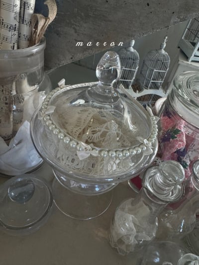 Marron 75｜(free) 珍珠緞帶髮箍11