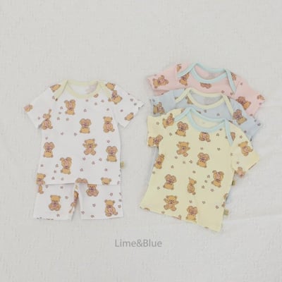 LIME&BLUE31｜(55-118cm MOM-DAD)  星星熊親子套裝1