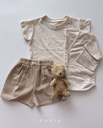 AOSTA20｜(6m-5y) 2款亞麻夏季短袖上衣14
