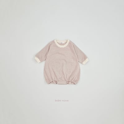 bebe nine20 (55cm-75cm) 3色經典條紋包屁衣14