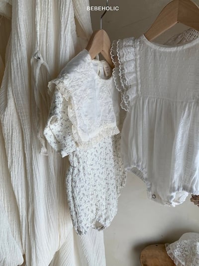 Bebe holic23｜(3m-18m) 翻領碎花連身服5