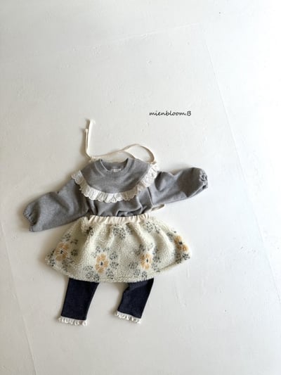 Bloom.b41｜(85cm-125cm) 花卉刷毛褲裙13