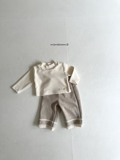 Bloom.b34｜(0m-24m/85cm-125cm) 磨毛蕾絲邊長褲14