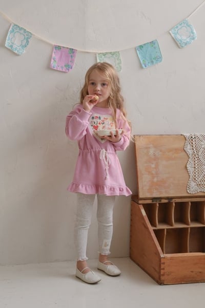 FLO11｜(75-140) 2色愛心碎花布洋裝2