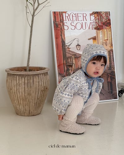 Cieldemaman11｜(3M~15M)  2色雪花針織包屁衣25