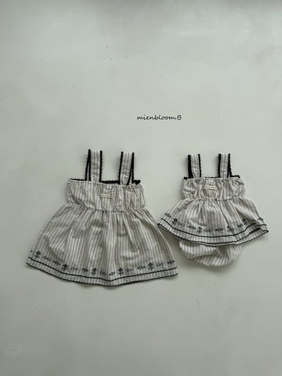 Bloom.b36｜(55cm-118cm) 蕾絲滾邊吊帶背心10