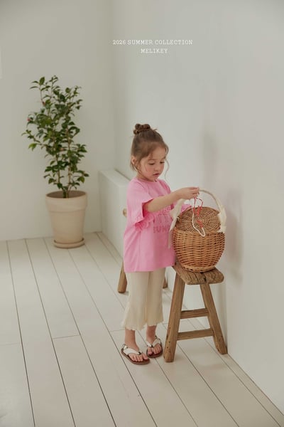 Melikey04｜(75-125cm) 冰淇淋印花荷葉袖上衣8