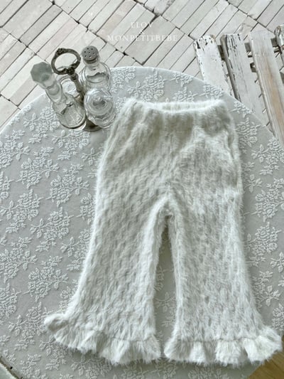 Monpetitbebe16｜(70cm-110cm) 荷葉邊起毛喇叭褲16