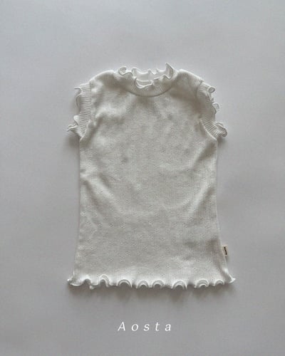 AOSTA38｜(6m-5y) 3款甜美木耳邊中領無袖7