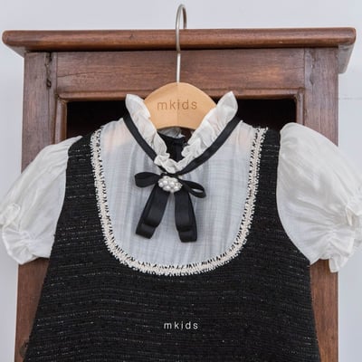 M-KIDS55｜(65-115cm) 法式徽章緞帶別針2