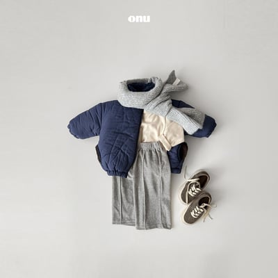 onu 21｜(70cm-115cm) logo刺繡羽絨刷毛外套8