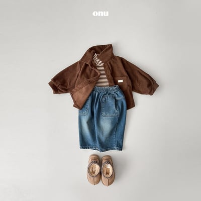 onu 32｜(70cm-115cm) 簡約燈芯絨襯衫夾克7