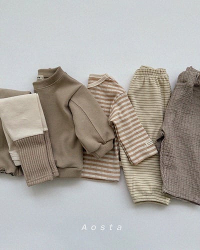 AOSTA37｜(6m-5y) 經典拚色緊身褲17