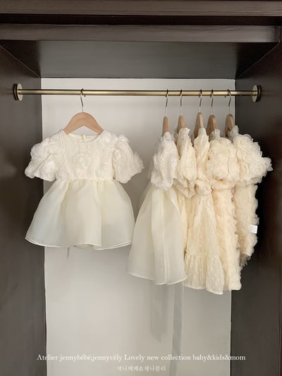 JE01｜(66-130cm) 玫瑰薄紗蓬蓬包屁洋裝13