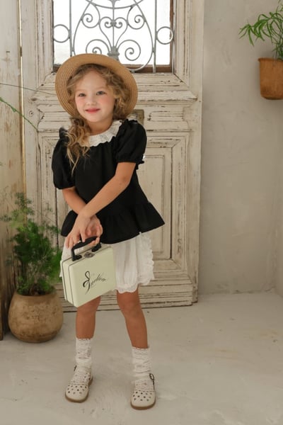 FLO01｜(75-140) 2色兩色蕾絲燈籠褲12