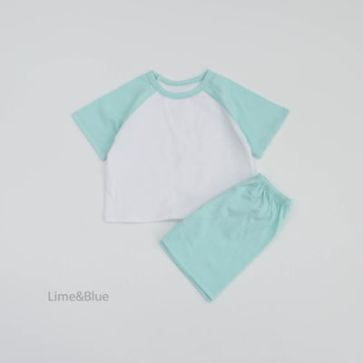 LIME&BLUE15｜(80-118cm)  糖果拼色運動服10