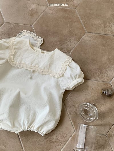 Bebe holic27｜(3m-18m) 蕾絲翻領連身服10