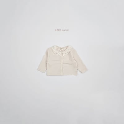 bebe nine15  (65-115) 2色蕾絲領開襟外套15