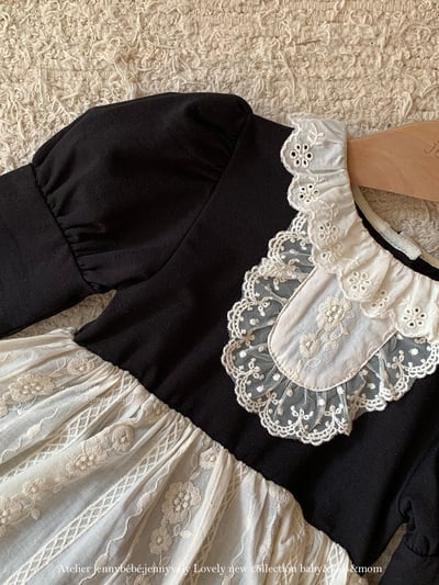 JE595｜(66cm-90cm) 英國風公主泡泡袖包屁衣14