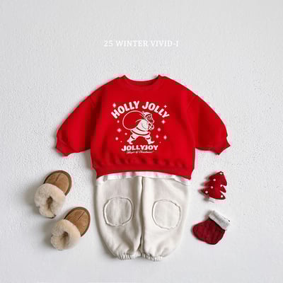 vivid81｜(78cm-125cm) 聖誕老人印花休閒上衣9