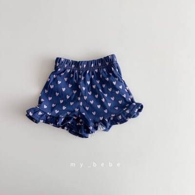 my_bebe28｜(80-120cm) 印花荷葉邊短褲3
