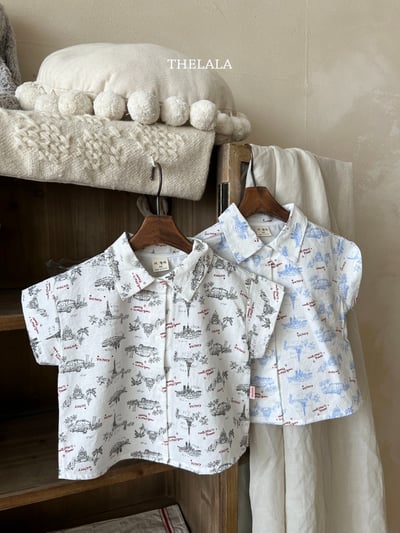 thelala57｜ (70-115) 鐵塔印花襯衫11