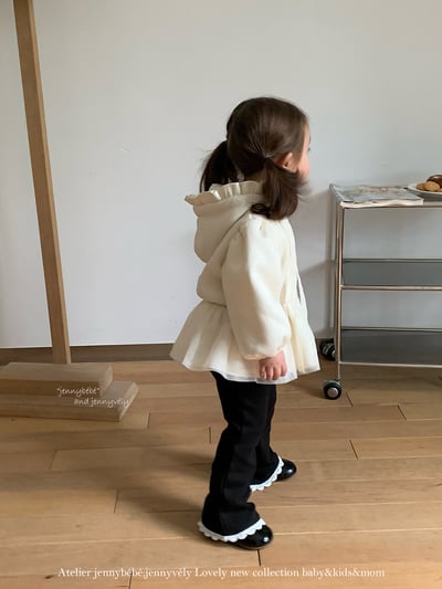 JE 634｜(80-110cm)  蕾絲絨毛長褲4