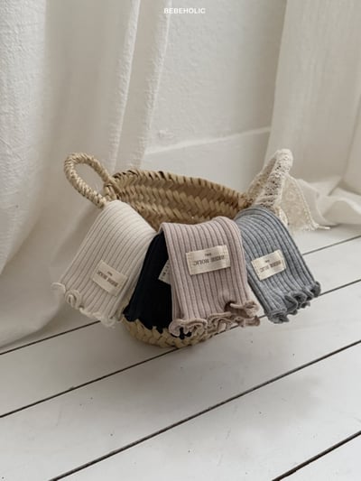 Bebe holic14｜(3m-18m) 木耳滾邊無根襪10