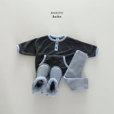 Bonito65｜(3m-18cm) 排釦撞色套裝4