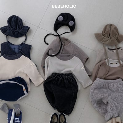 Bebe holic49｜(3m-18m) 撞色領素面上衣8