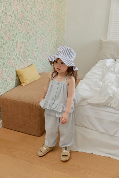 onu27｜(70cm-115cm) 荷葉邊壓紋縮口長褲8