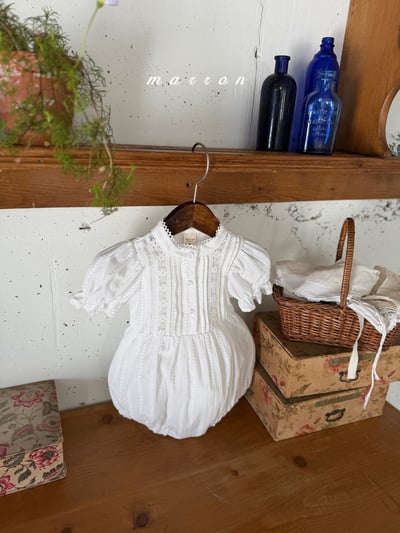 Marron03｜(3m-18m 1y-6y) 公主泡泡袖套裝8