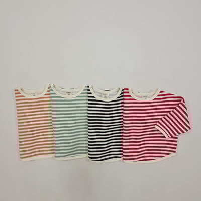 Soybean34｜(75cm-118cm) 條紋內刷毛上衣5