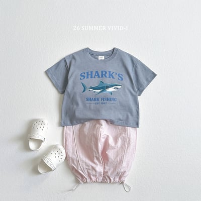 vivid80｜(78cm-125cm) 3款海洋鯊魚短袖上衣16