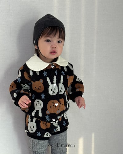 Cieldemaman19｜(6M~24M)  2款線條熊兔針織套裝8