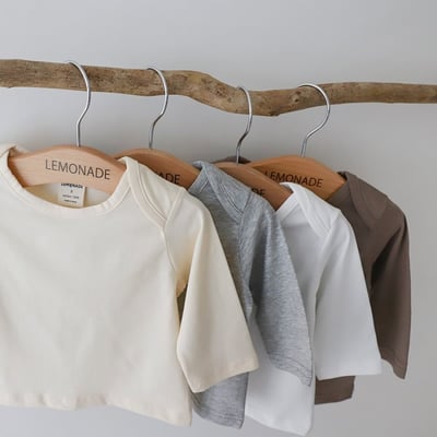 LEMONADE17｜(55cm-85cm) 4色素面棉質上衣17