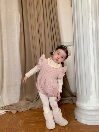 JE417｜(66cm-110cm) 夾棉背心連身裙/包屁衣/高領上衣19