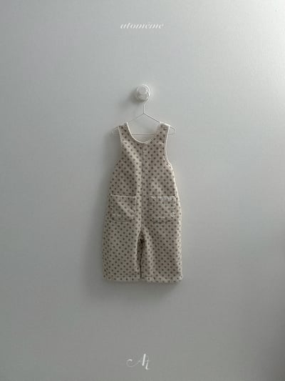 AT30｜(70-110) 碎花燈芯絨吊帶褲7