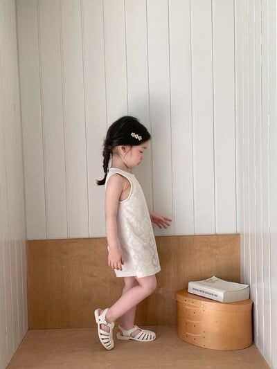 JE46｜(80-120cm) 蕾絲花連身褲8