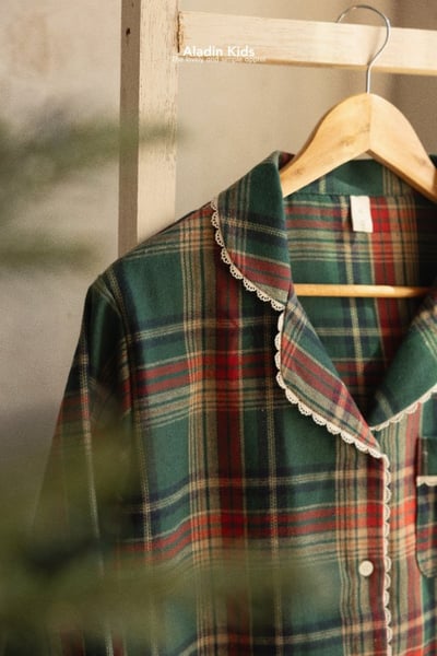 ALADIN24｜(mom-dad) 聖誕格紋家居套裝11