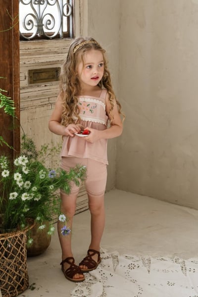 FLO07｜(75-140) 蕾絲彈力緊身褲9