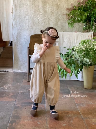 JE591｜(73-100cm) 蕾絲花邊連身褲/素面高領上衣22