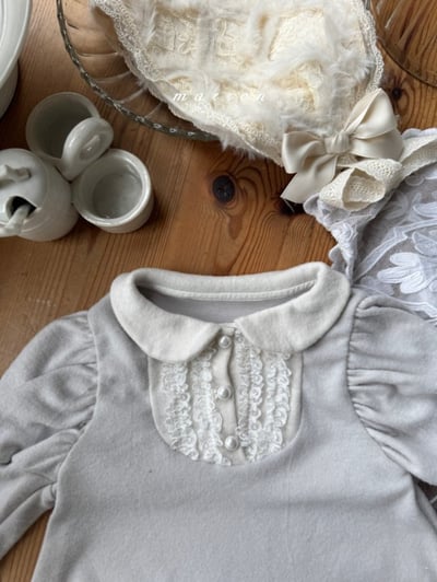 Marron 45｜(3m-18m) 法式宮廷風包屁衣15